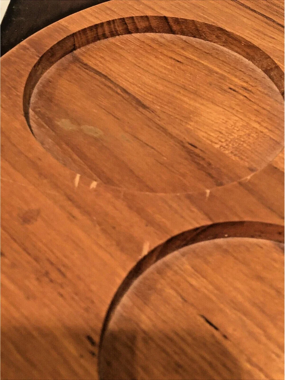 Vintage Dolphin Teakwood Wooden Cheese and Cracker Olives Charcuterie Board Tray